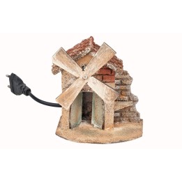 Molino de viento en funcionamiento cm 11,5x8,5x12,5 h