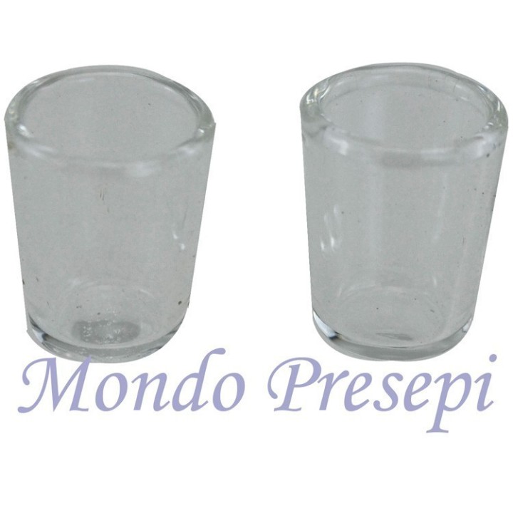 Juego de 2 Vasos de vidrio 12x15 mm