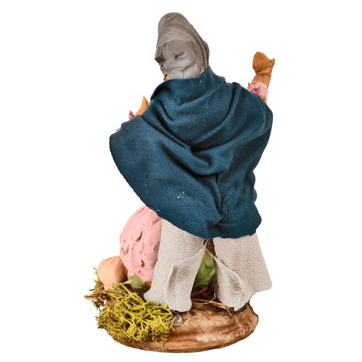 Campesino con cerdos de 12 cm