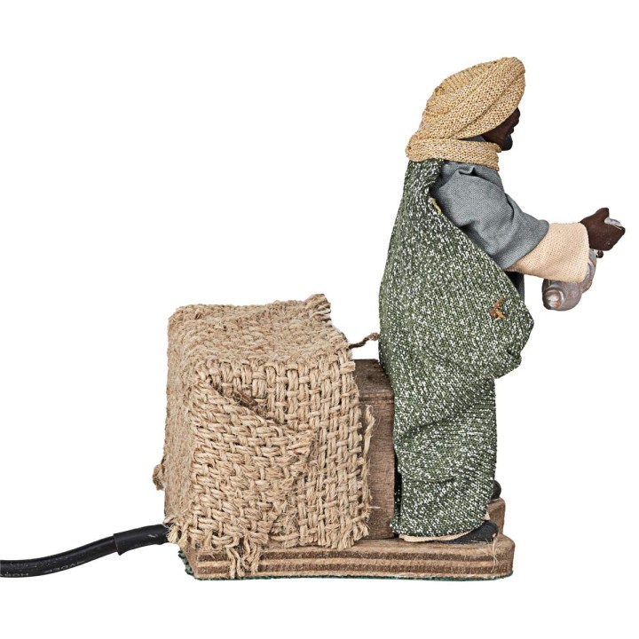 Conjunto de tres Reyes Magos en movimiento 12 cm