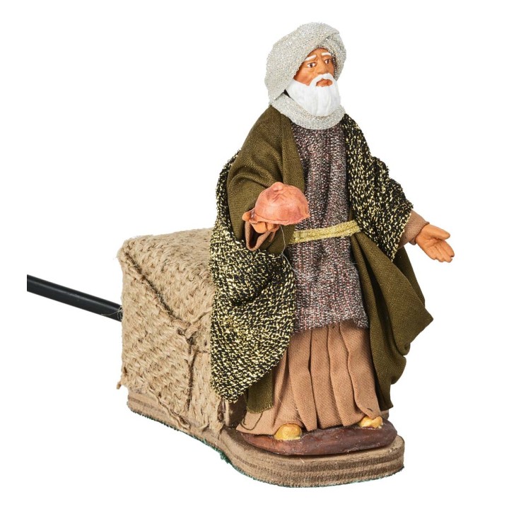 Conjunto de tres Reyes Magos en movimiento 12 cm