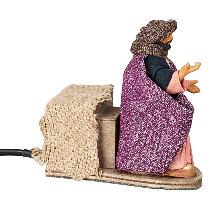 Conjunto de tres Reyes Magos en movimiento 12 cm