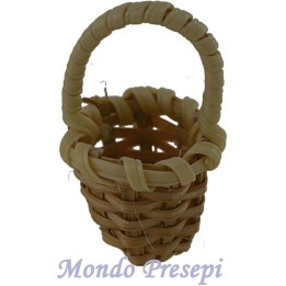 Cesto Ø 1,5 cm chiaro con manico