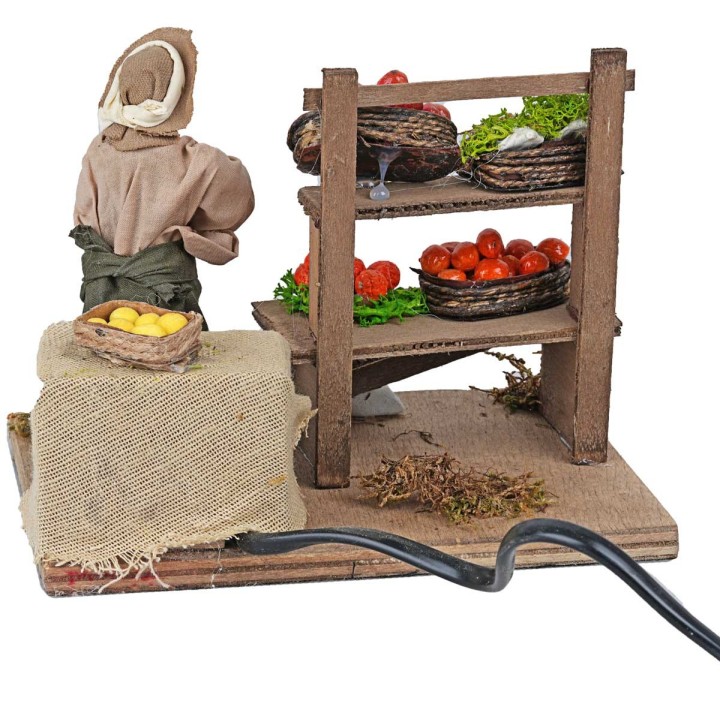 Frutero con mostrador en movimiento 10 cm