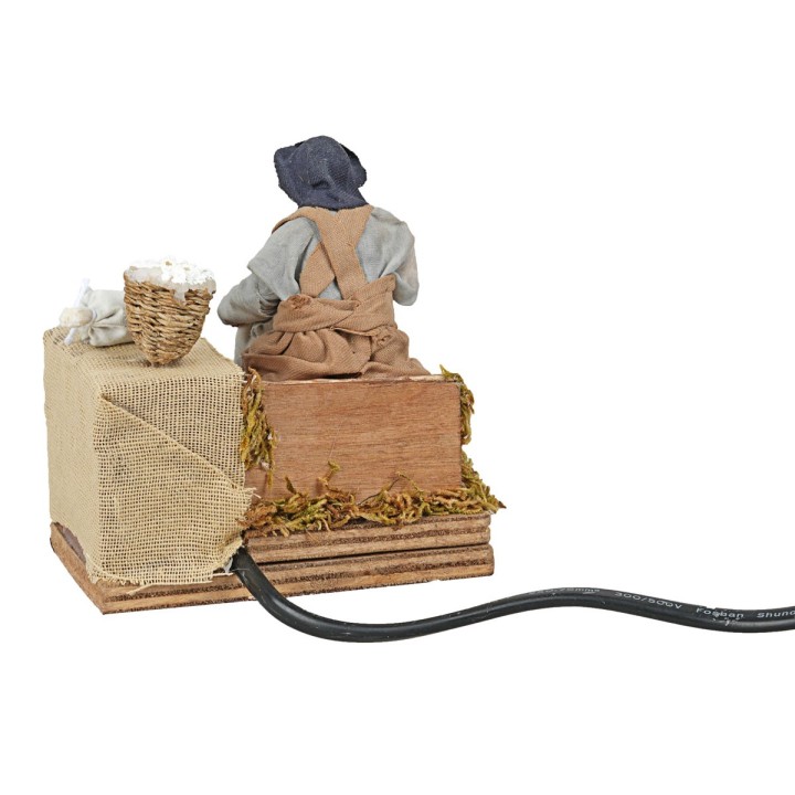 Seated ricotta maker in moving terracotta 10 cm