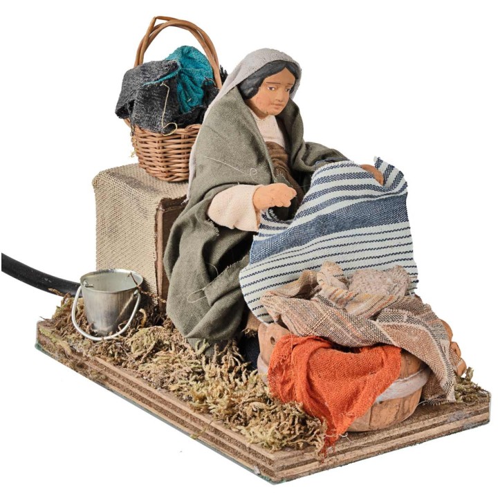 Kneeling Washerwoman with movement 12 cm