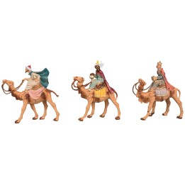 Set 3 Re Magi a cammello serie 6,5 cm Fontanini