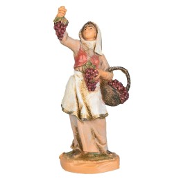 Donna con uva 6,5 cm Fontanini