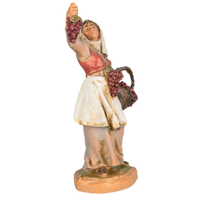 Donna con uva 6,5 cm Fontanini