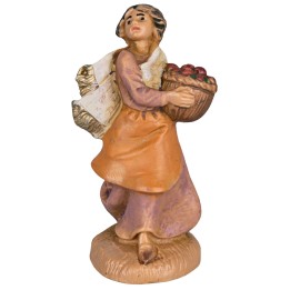 Donna con cesto 6,5 cm Fontanini