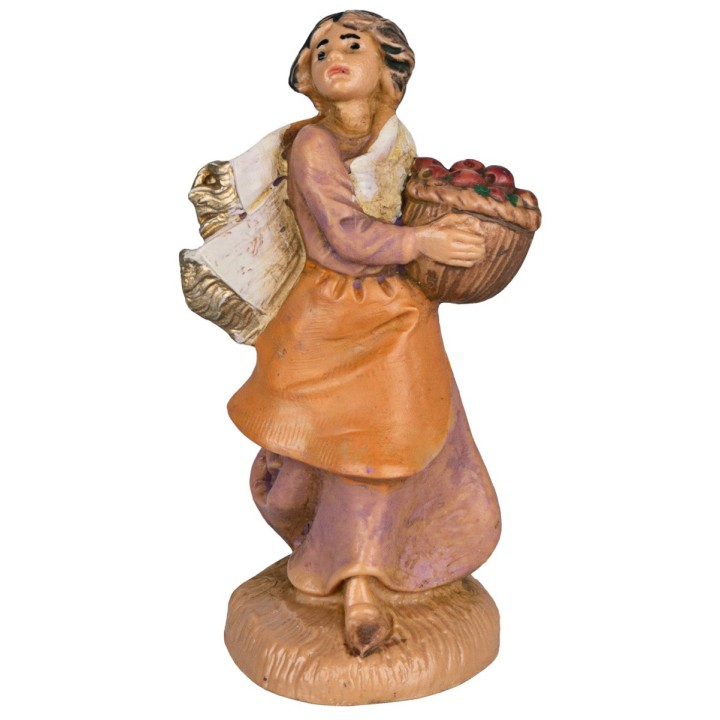 Donna con cesto 6,5 cm Fontanini