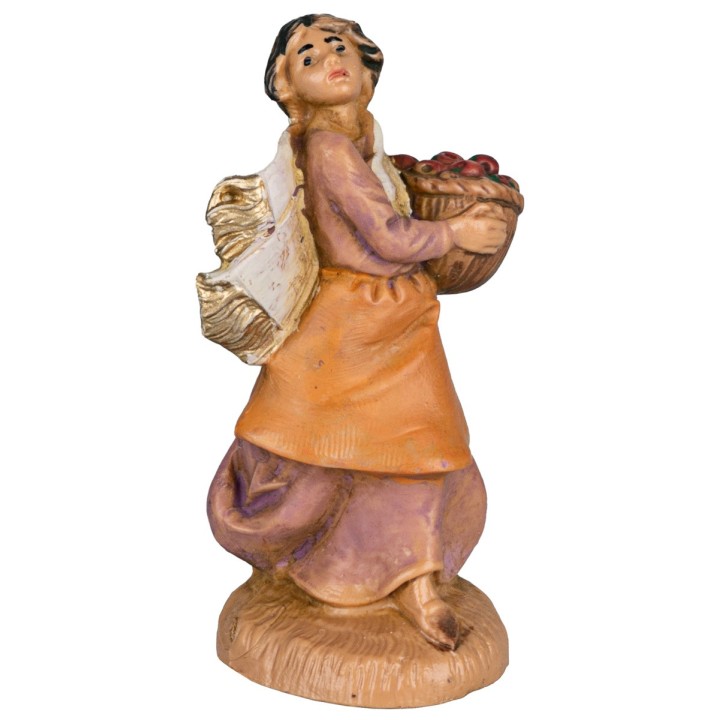 Donna con cesto 6,5 cm Fontanini