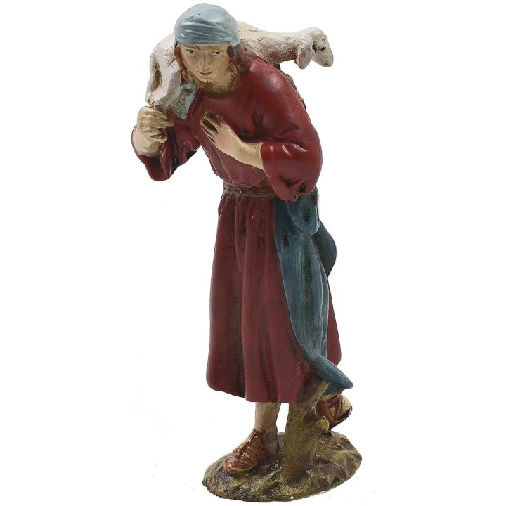 Buon pastore orientale in resina dipinta 10 cm serie economica