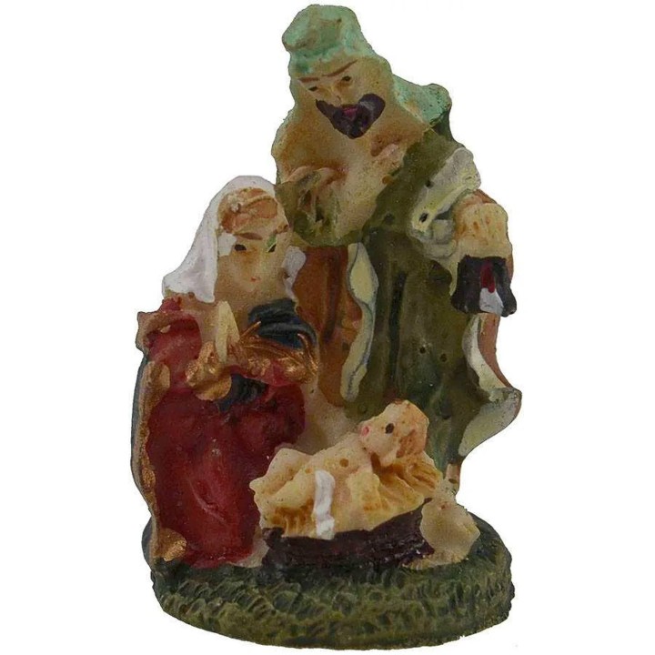 Set 6 natività 3 cm in resina presepi