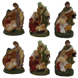 Set 6 natività 3 cm in resina presepi