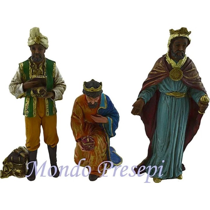 13 Cm-Set of three King magi 13 cm resin