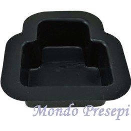 Fountain tub for DIY nativity scene cm 11x12,5x5 h