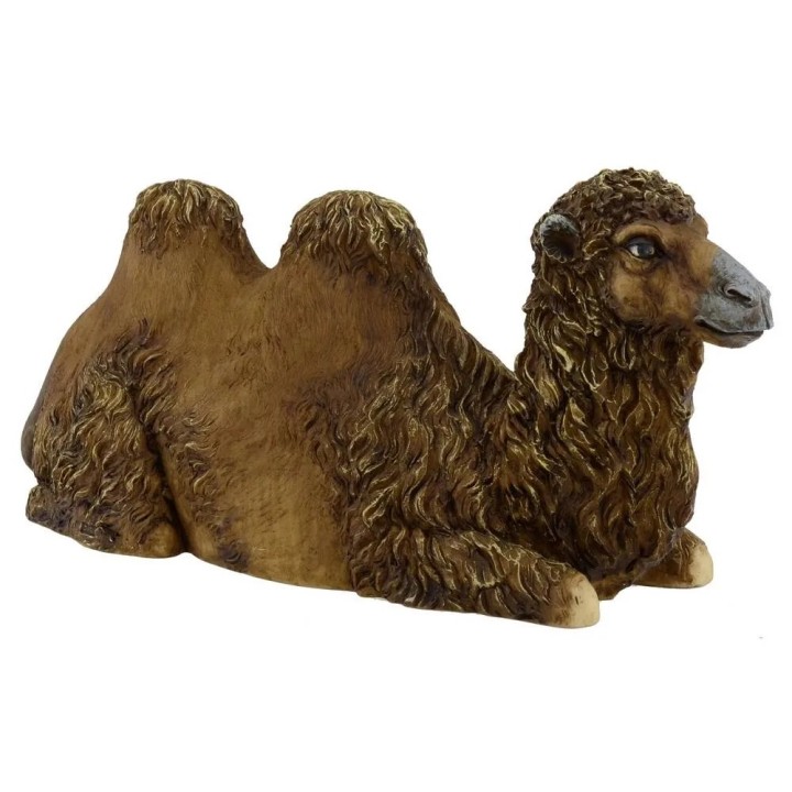 Resin sitting camel with straight head 30 cm Pigini series