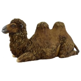 Resin sitting camel with straight head 30 cm Pigini series