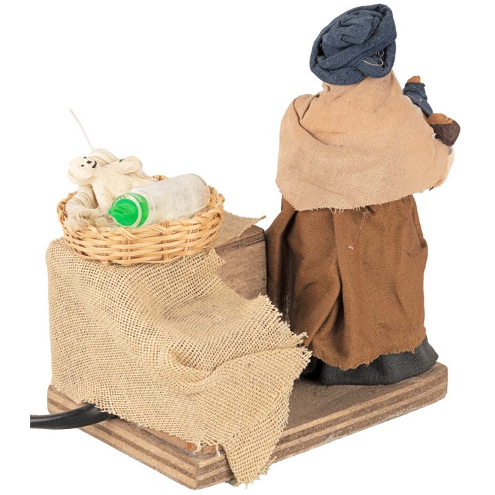 Mother breastfeeding child in arms in motion 10 cm