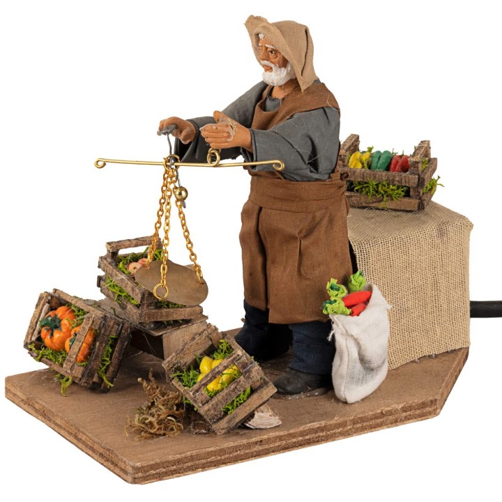 Greengrocer with moving scale 12 cm