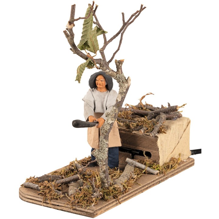 Moving tree chopper 10 cm