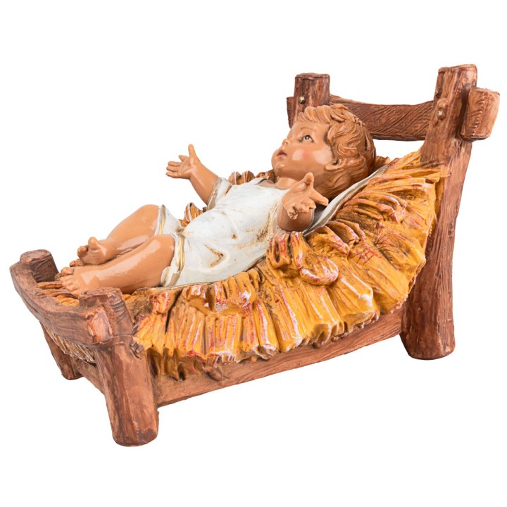 Gesù bambino in culla serie 30 cm Fontanini
