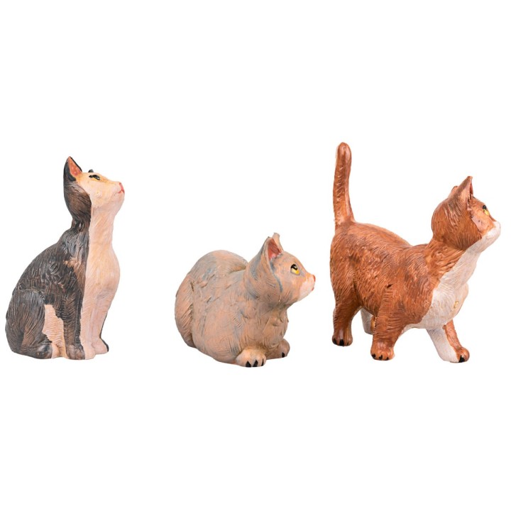 Set tres gatos para pesebre serie 30 cm Fontanini