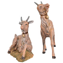 Dos cabras para belén serie 30 cm Fontanini