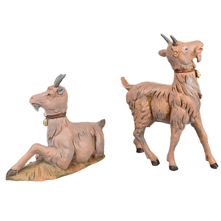 Set due capre per presepe serie 30 cm Fontanini