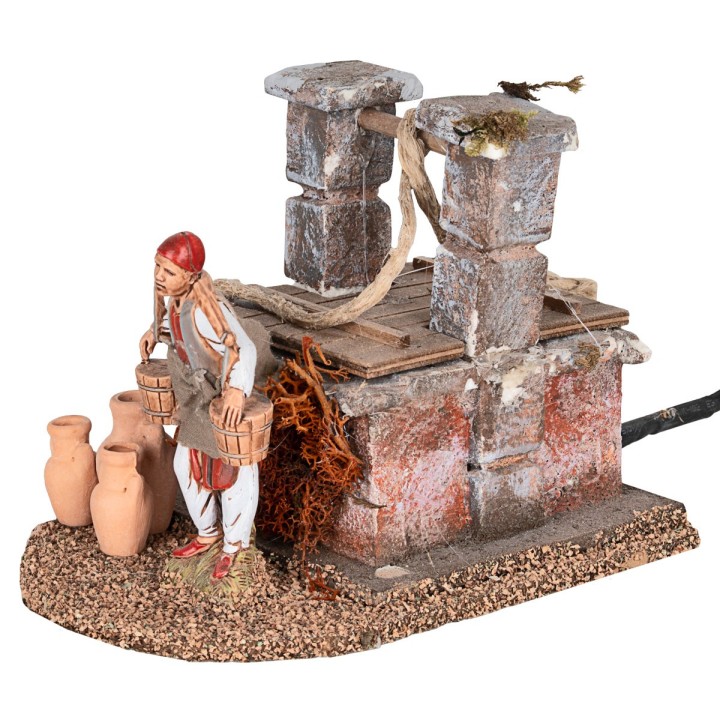 Water carrier at the well in motion Landi 10 cm