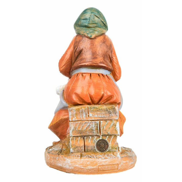 Pastorella seated with pecora series 30 cm Fontanini