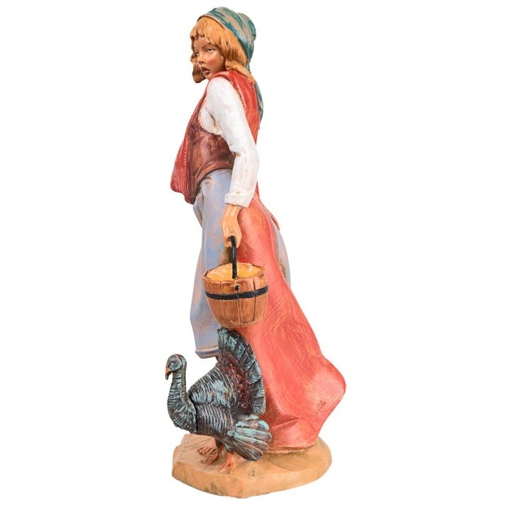 Contadina con tacchino 30 cm Fontanini