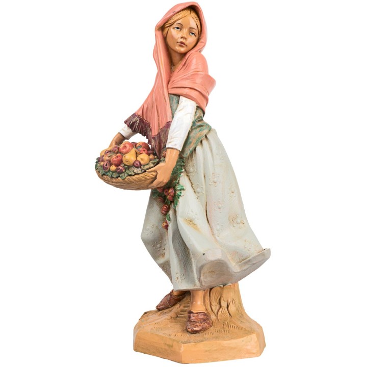 Mujer con cesta 30 cm Fontanini