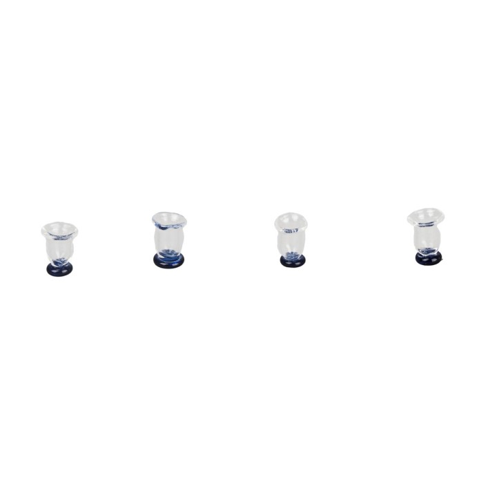 Set 4 bicchieri in vetro