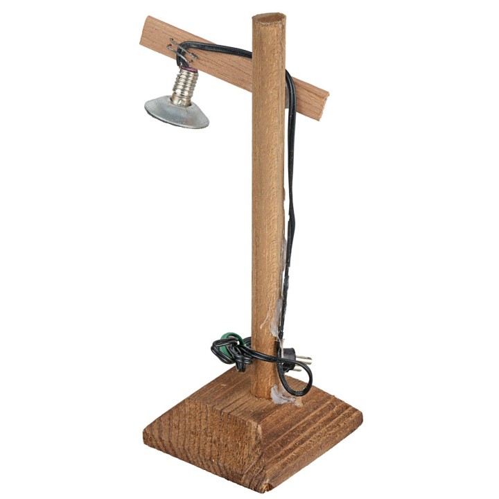 Street lamp in wood cm 4,5x4,5x13 h