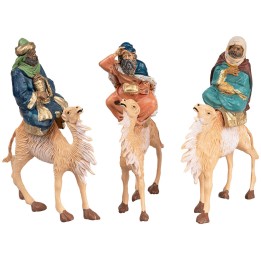 Set of three Wise Men on camel series 10 cm