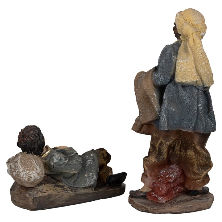 Conjunto 2 estatuas 15 cm en resina