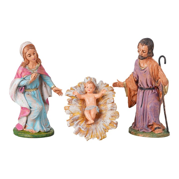 Nativity 3 subjects series 18 cm in pvc