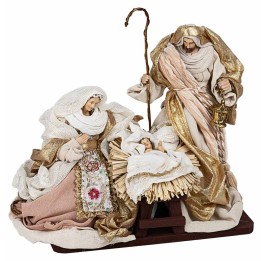 Natividad de 25 cm en resina en bloque