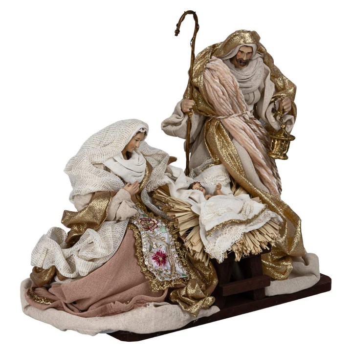 Natività 25 cm in resina in blocco