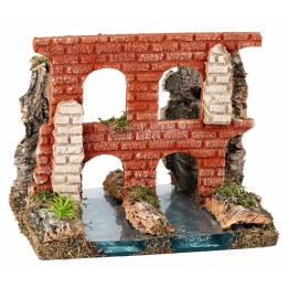Fiume doppio con Acquedotto Romano cm 18x15x15,5 h