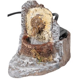 Fontana in resina con bocca di leone funzionante cm 10x25x15 h