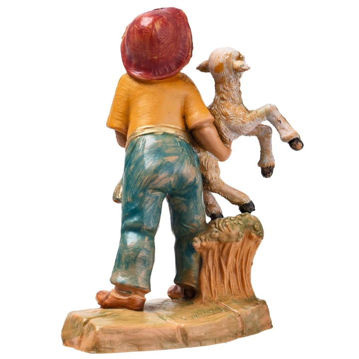 Niño con cordero en brazos de la serie 12 cm Fontanini