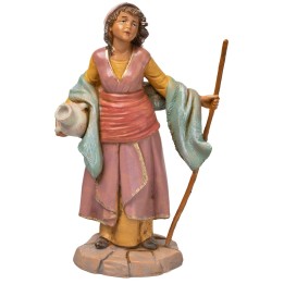 Shepherdess with amphora and stick, 19 cm