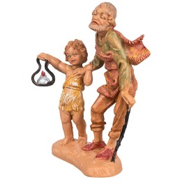 Vecchio con bambino 10 cm Fontanini