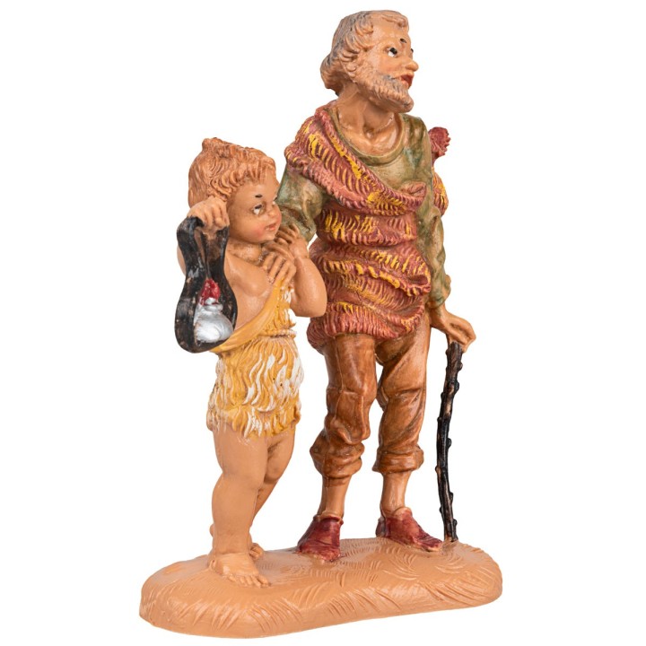 Vecchio con bambino 10 cm Fontanini