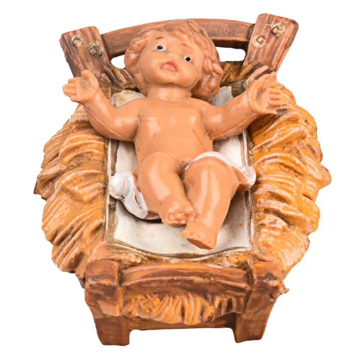 Bambin Gesù con culla rimovibile 9,5 cm Fontanini