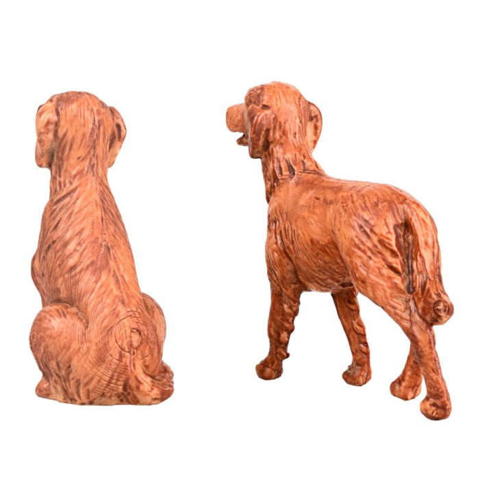 Coppia di cani serie 9,5 cm Fontanini