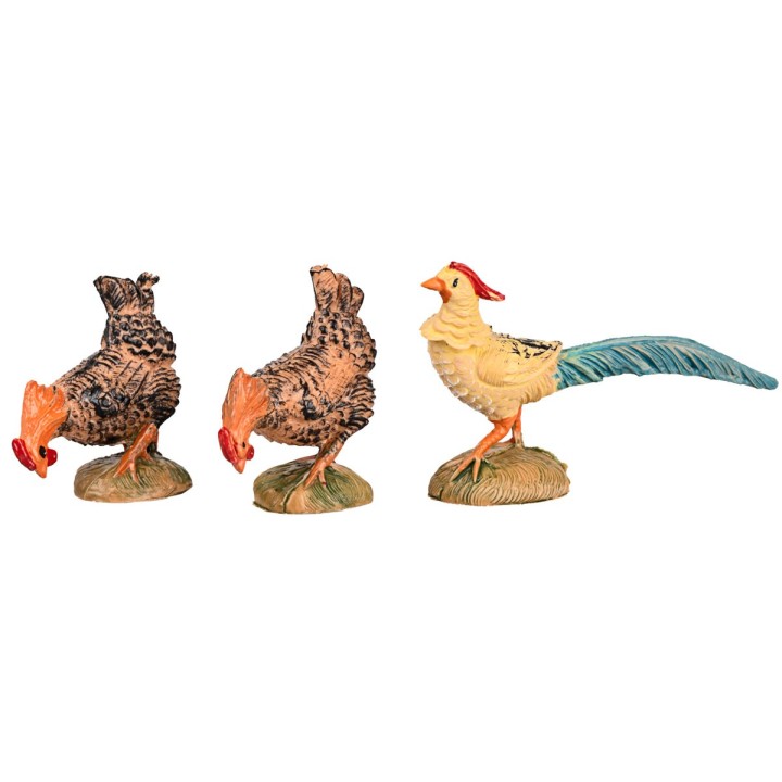 Juego de 12 aves de corral serie 10 cm Fontanini